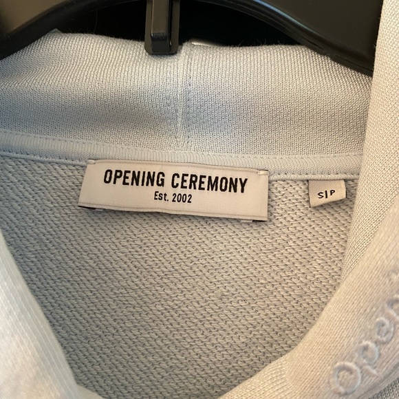 Opening Ceremony, S, cotton satin hoodie, cinch waist / sleeve, beautiful!! - Picture 5 of 6